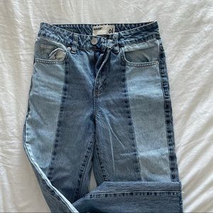 Two toned jeans
